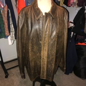 Worn Eddie Bauer Leather Jacket